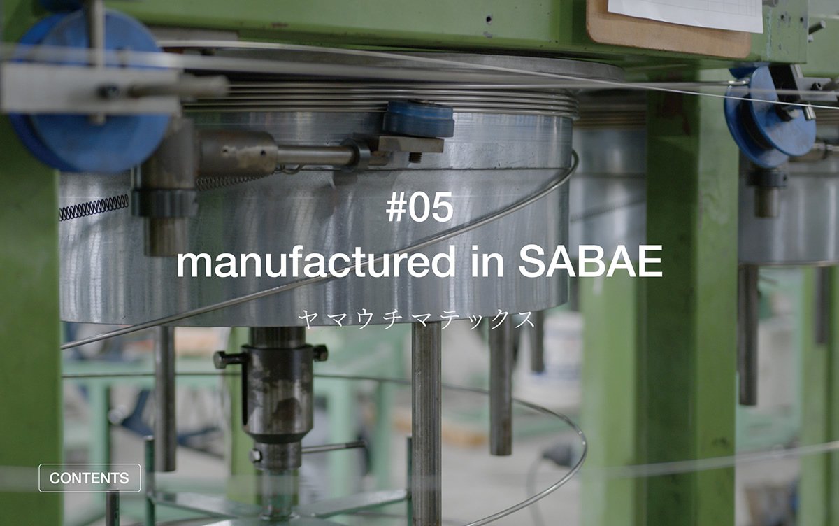 #05 manufactured in SABAE ヤマウチマテックス