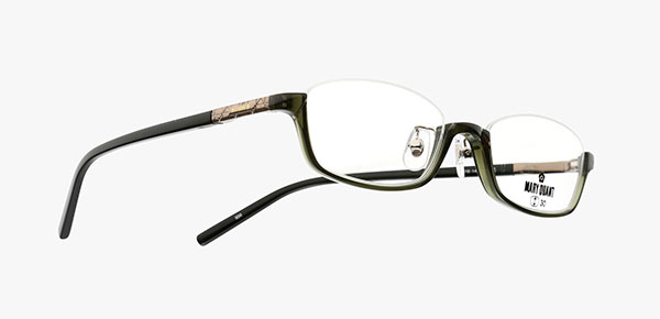 【色: グレー】[k－eines] アンダーリム スクエア 眼鏡 メガネ フレー