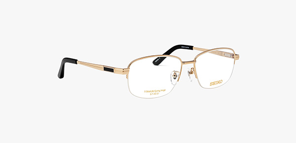 国産メガネセット　セイコー　SJ-9026　IL　　グレイ　チタン　日本製　国内メーカー薄型レンズつき　度付き　度入り　度なし　ダテメガネ　伊達眼鏡　ＵＶカット　フレーム　SEIKO