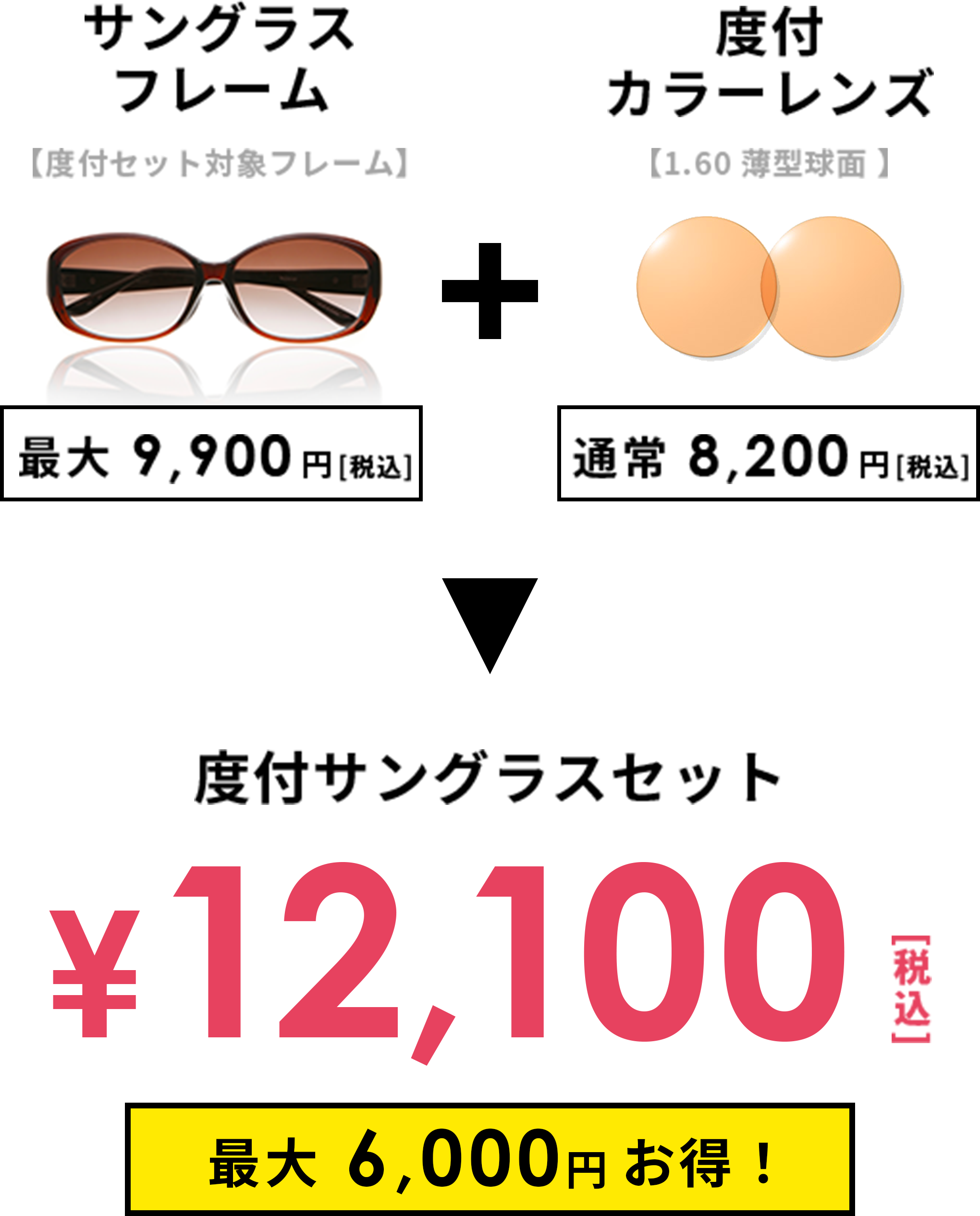 度付サングラス｜眼鏡市場（メガネ・めがね）