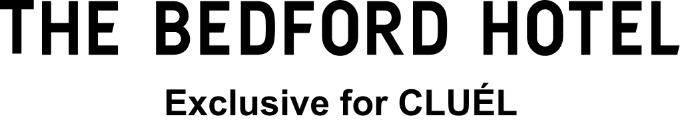 THE BEDFORD HOTEL exclusive for CLUÉL　ロゴイメージ