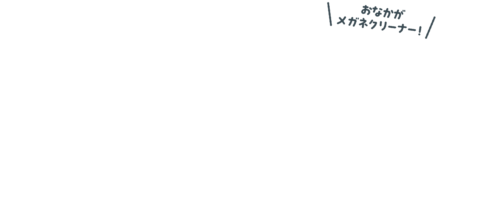 おなかがメガネクリーナー！