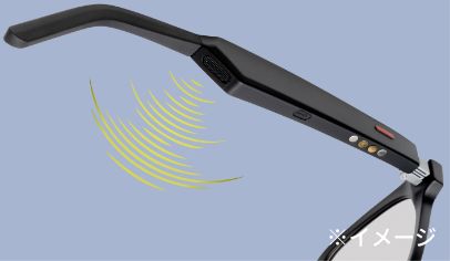 内蔵スピーカーから音が出ているイメージ画像