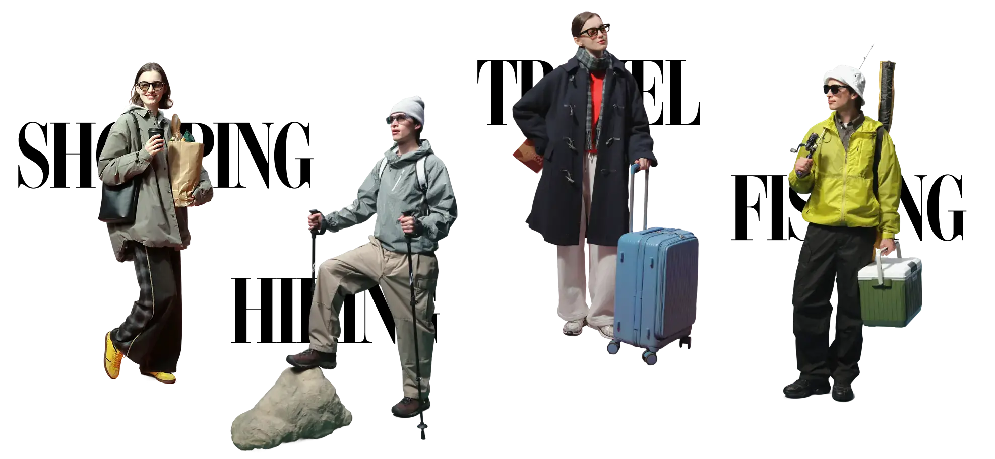 SHOPPING CAMP TRAVEL FISHING
