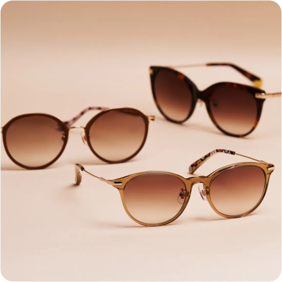 MARY QUANTのサングラスが3つレイアウトされたイメージ画像