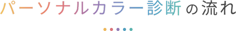 パーソナルカラー診断の流れ