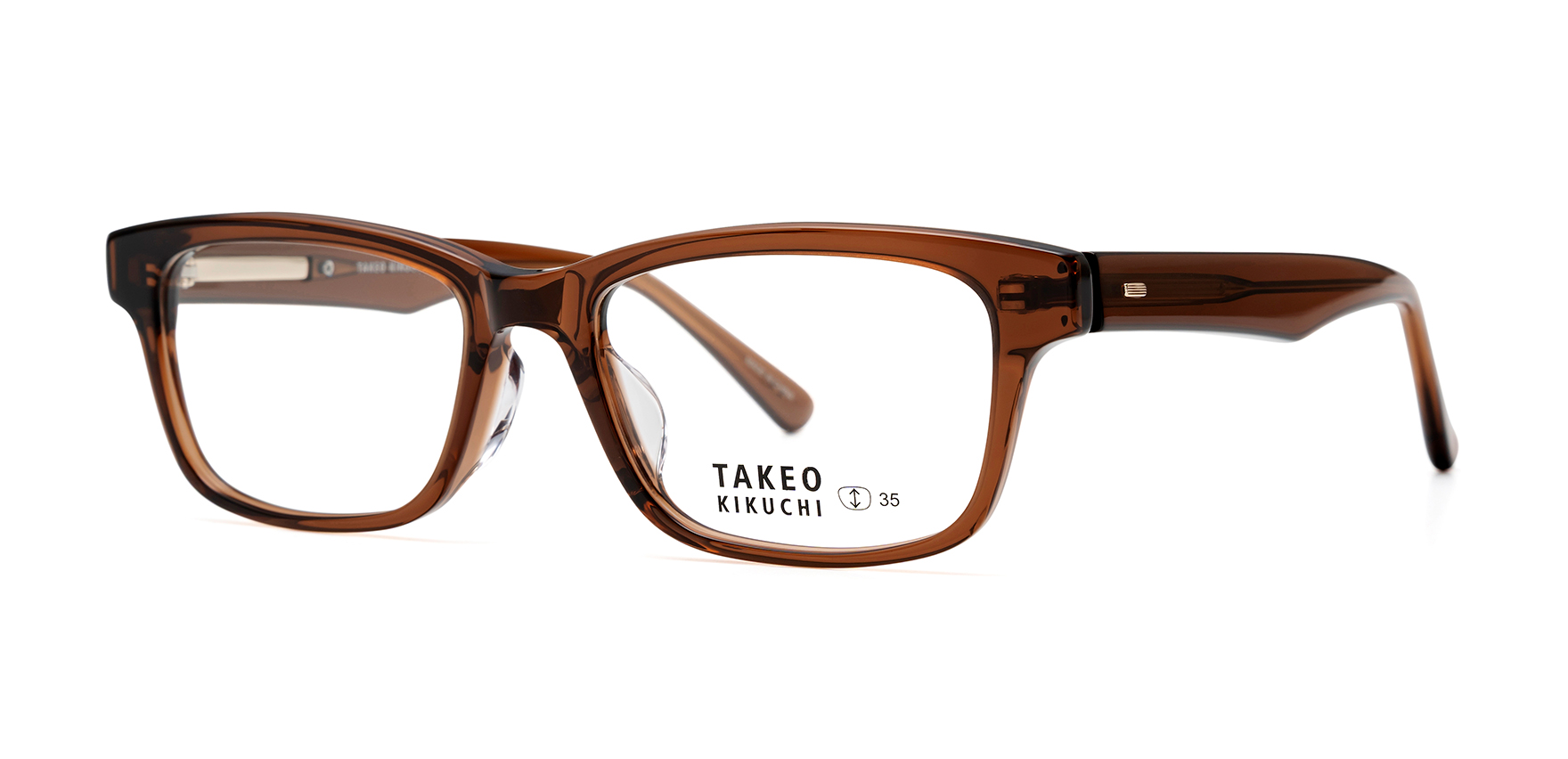 TAKEO KIKUCHI メガネ ブラウン系 TAKEO KIKUCHI』と眼鏡市場のコラボレーションメガネ