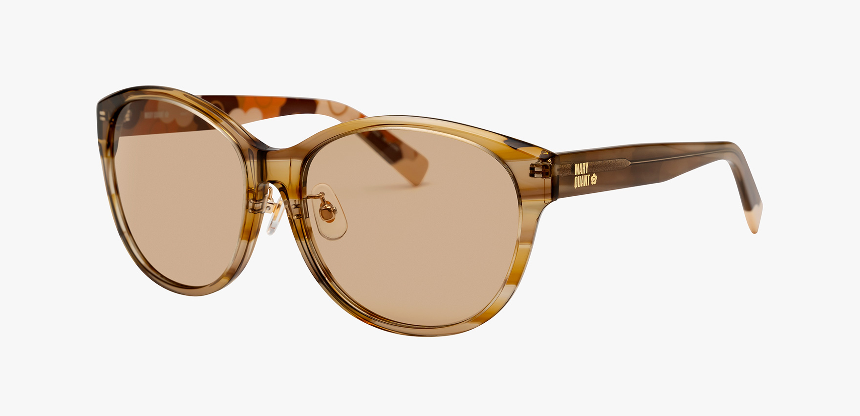 MARY QUANT ブラウンフレーム サングラス MARY QUANT MARY-317(57 ﾗｲﾄﾌﾞﾗｳﾝ): サングラス｜眼鏡市場【公式