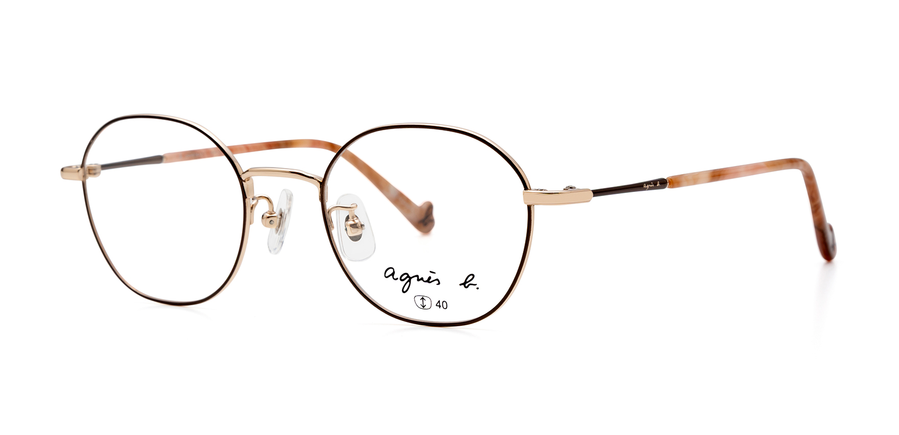 agnes b anb-237 ブラウン 48