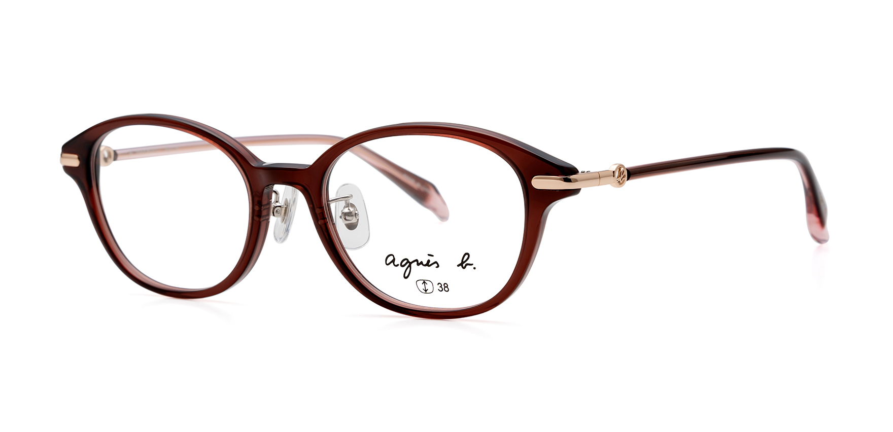 agnes b anb-239 ブラウン 50