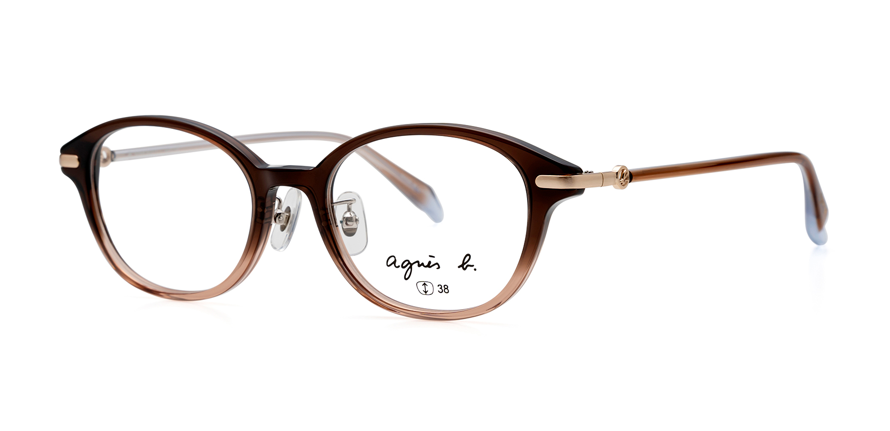 agnes b anb-239 ブラウングラデーション 50