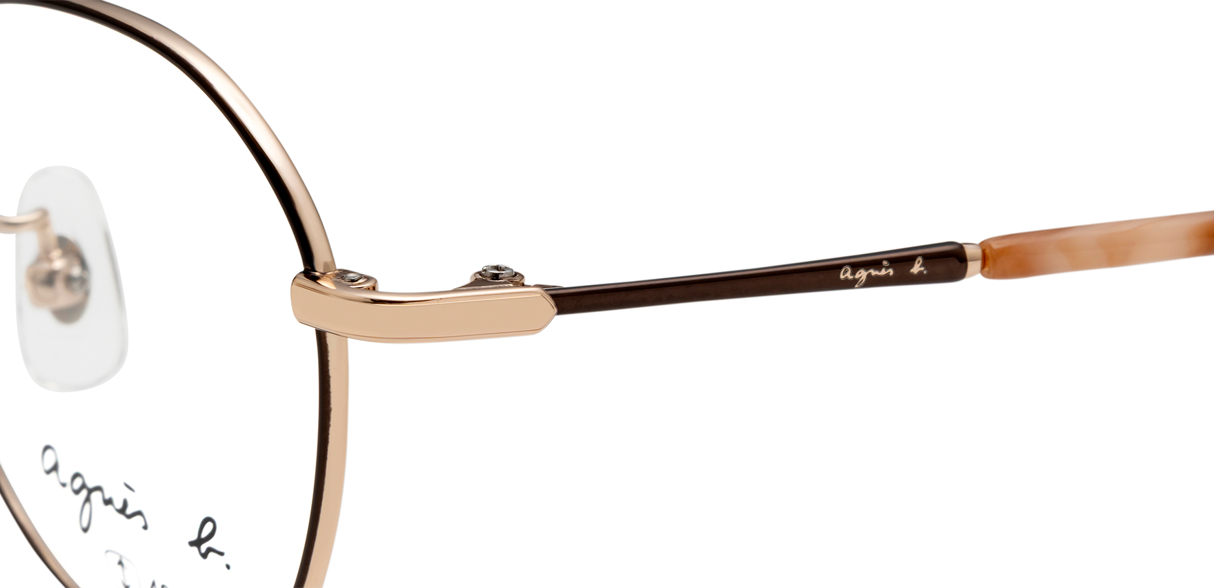 agnes b anb-237 ブラウン 48