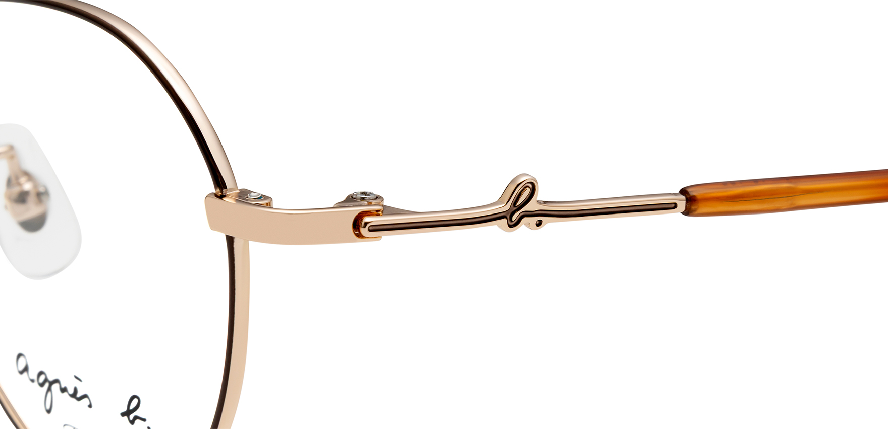 agnes b anb-238 ブラウン 50