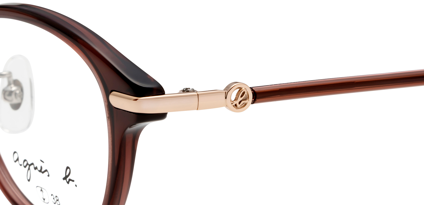 agnes b anb-239 ブラウン 50