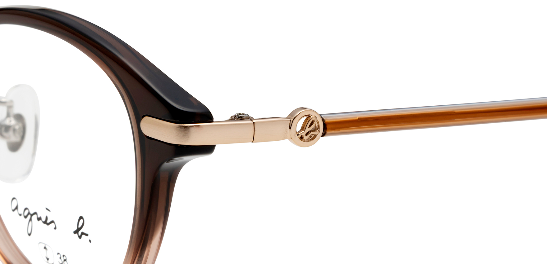 agnes b anb-239 ブラウングラデーション 50