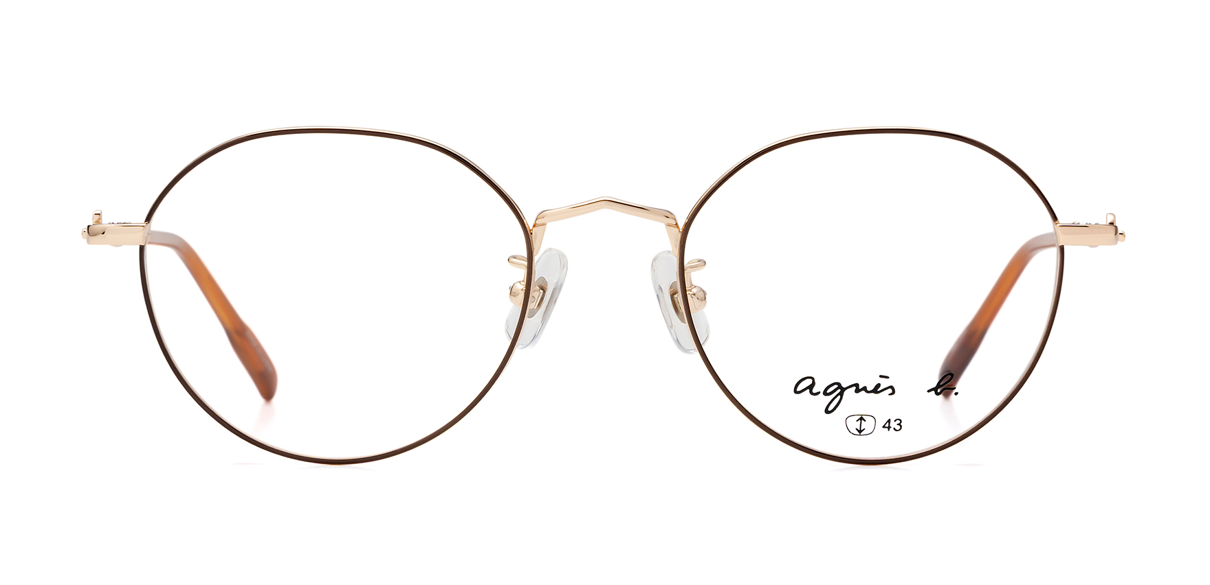 agnes b anb-238 ブラウン 50