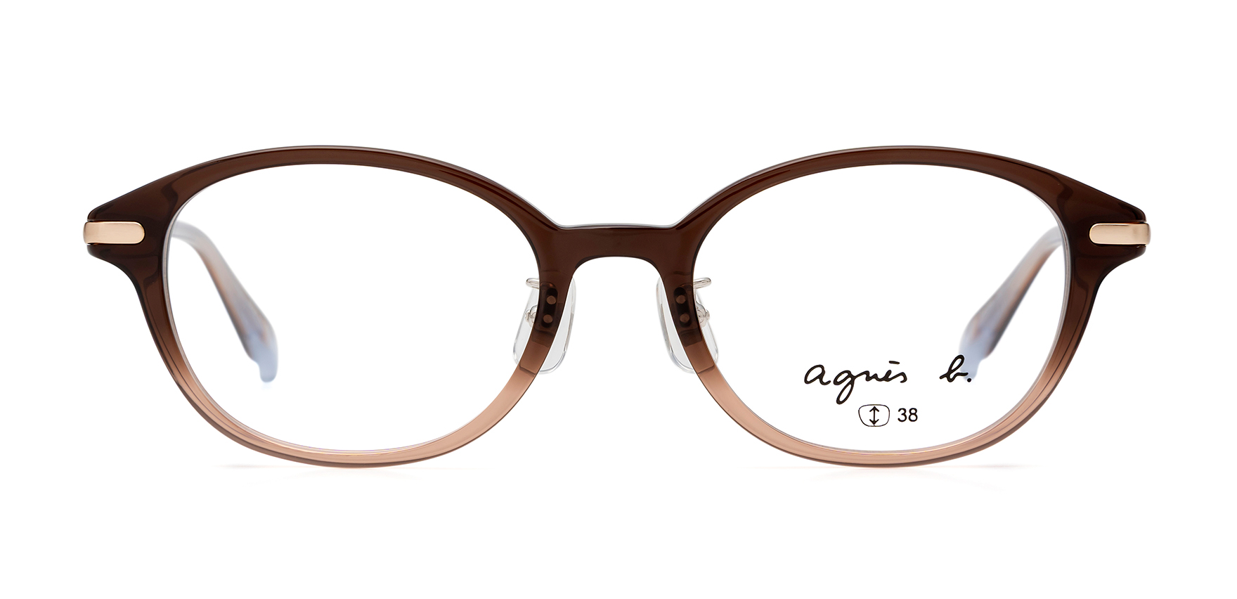 agnes b anb-239 ブラウングラデーション 50