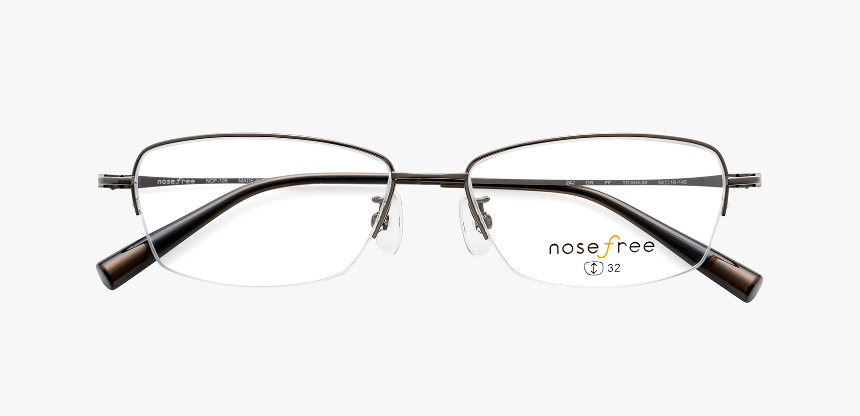 眼鏡市場 nosefree NOF-105 ノーズフリー 小ぶりボストン - メルカリ