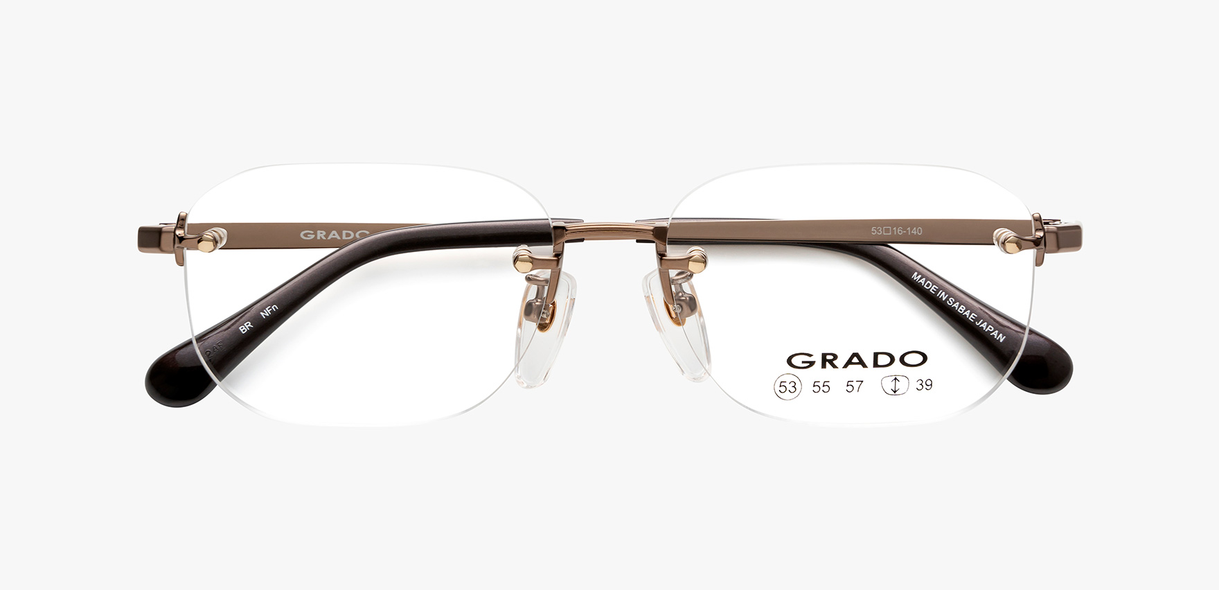 【眼鏡市場】GRADO GR-7006 メガネ ブラウンレンズ GRADO GR-7006(53 ﾗｲﾄﾌﾞﾗｳﾝ): メガネフレーム｜眼鏡市場【公式