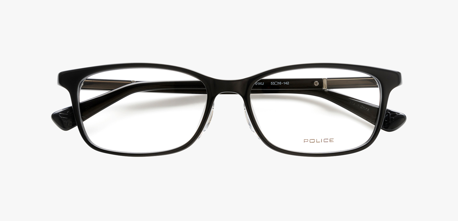 Amazon.co.jp: Police POLICE Glasses VPLA11J 01KU 53 Size