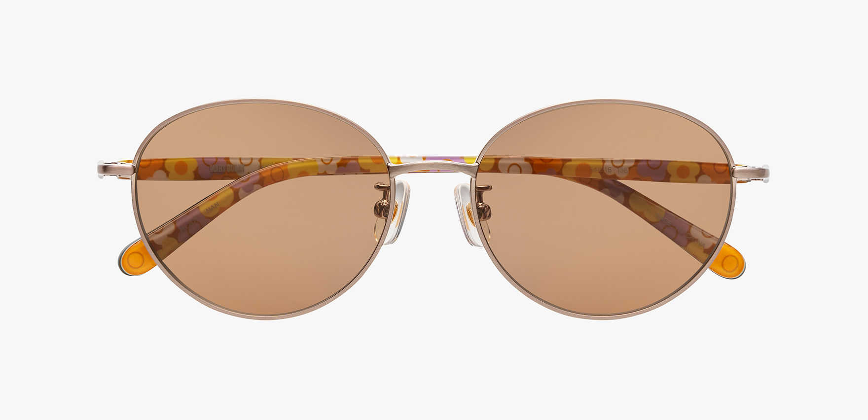 ★MARY QUANT★　UV サングラス　ケース付き　ブラウンカラー ☆MARY QUANT☆ UV サングラス ケース付き ブラウンカラー