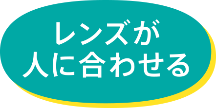 レンズが人に合わせる
