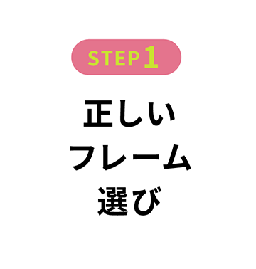 正しいフレーム選び